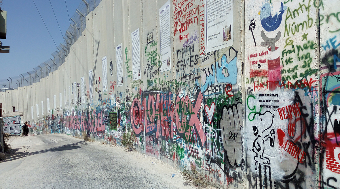 Uitzicht vanaf Banksy Hotel Betlehem